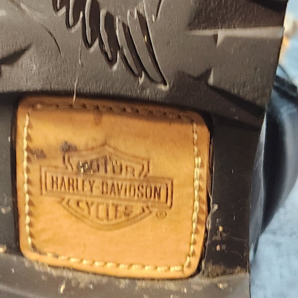Harley Davidson Boots Mens 12 Black Leather Pearson 8 Inch Waterproof Motorcycle - Picture 9 of 12